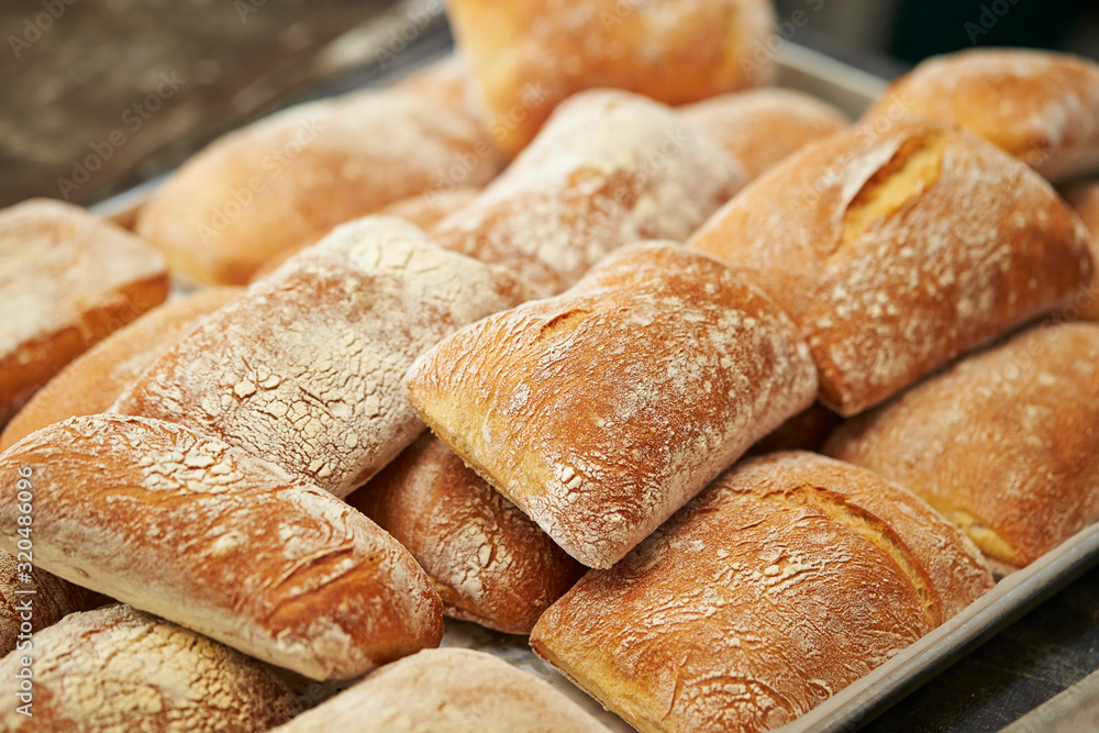 Pile of bread at bakery Pile of bread at bakery