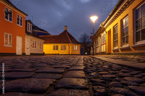 Εκτύπωση καμβά The birthplace of Hans Christian Andersen, Odense on Fyn Island in Denmark