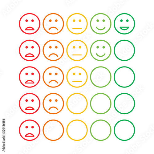 satisfaction feedback review scale service survey vector