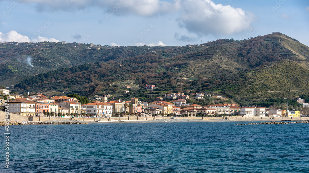 Agnone Cilento village, from Cilento Coast, Italy