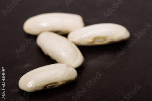 White beans of the Faba Asturiana variety