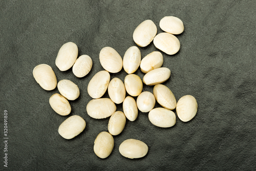 White beans of the Fessol de Santa Pau variety White beans of the Fessol de Santa Pau variety