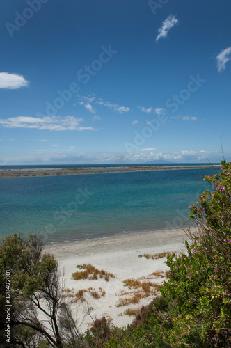 Mangawhai heads. Coast New Zealand. Coast and beach. 