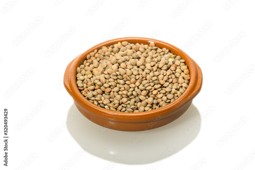 Lentil Pardina, variety of legumes Lentil Pardina, variety of legumes