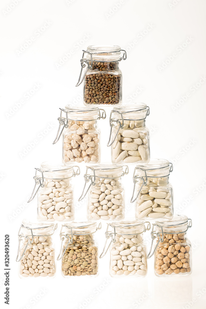Different varieties of legumes Different varieties of legumes