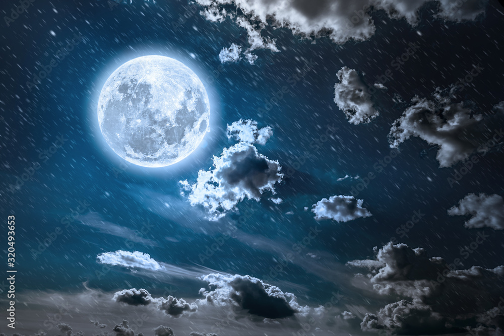 backgrounds night sky with stars and moon and clouds. backgrounds night sky with stars and moon and clouds.