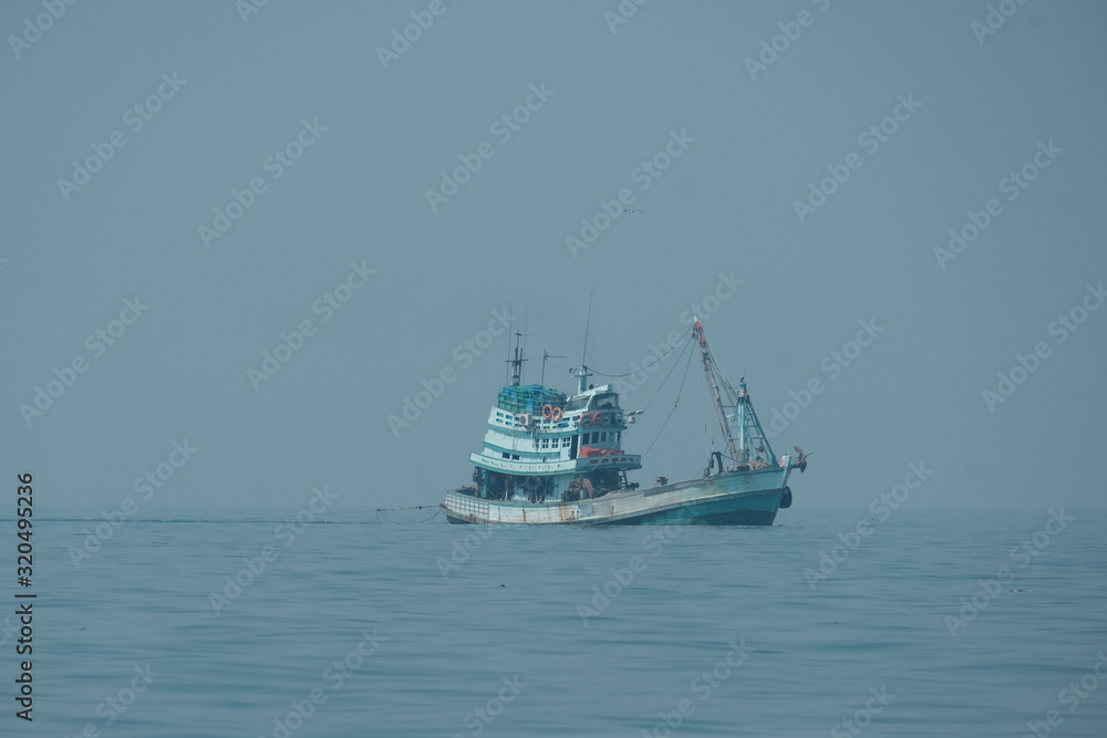 ship at Bang Tabun, Ban Laem, Phetchaburi Province, Thailand ship at Bang Tabun, Ban Laem, Phetchaburi Province, Thailand