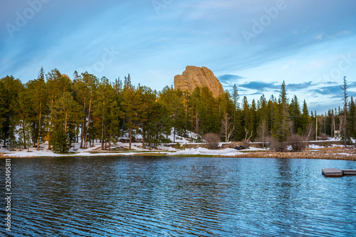 An overlooking view of nature in Custer State Park, South Dakota