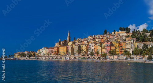 Town Menton in France