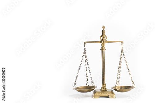 Wallpaper Mural Law and justice concept. White background with copy space. Torontodigital.ca