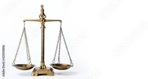 Wallpaper Mural Law and justice concept. White background with copy space. Torontodigital.ca