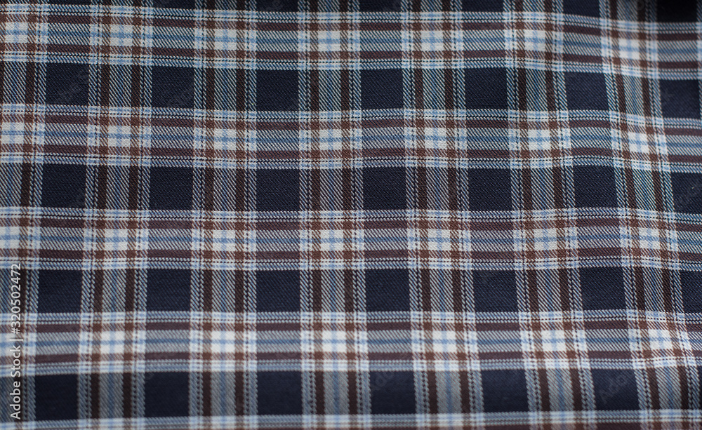 Textile texture of plaid cotton, concept of cloth Textile texture of plaid cotton, concept of cloth