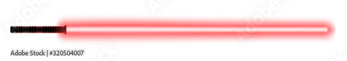 Glowing light sword. Laser saber melee weapon for taking a close fights during a war among the stars.