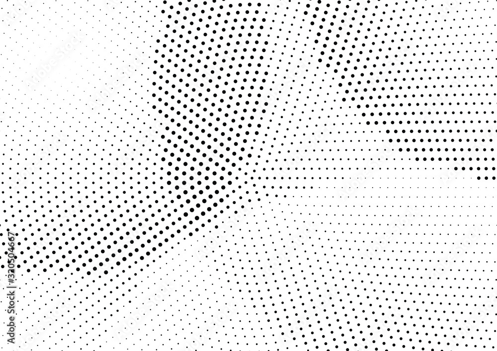 Abstract halftone dotted background. Monochrome grunge pattern with dot and circles.  Vector modern pop art texture for posters, sites, business cards, cover, postcards, labels, stickers layout.