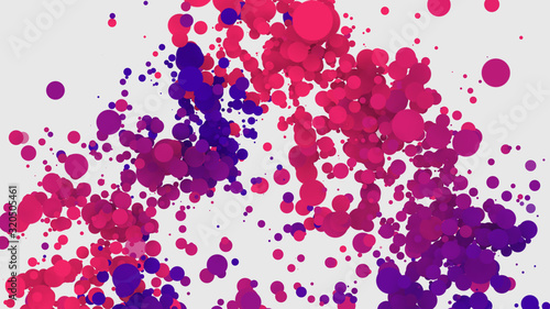 Abstract background and texture  liquid drops of paint blue and pink  particles desigh
