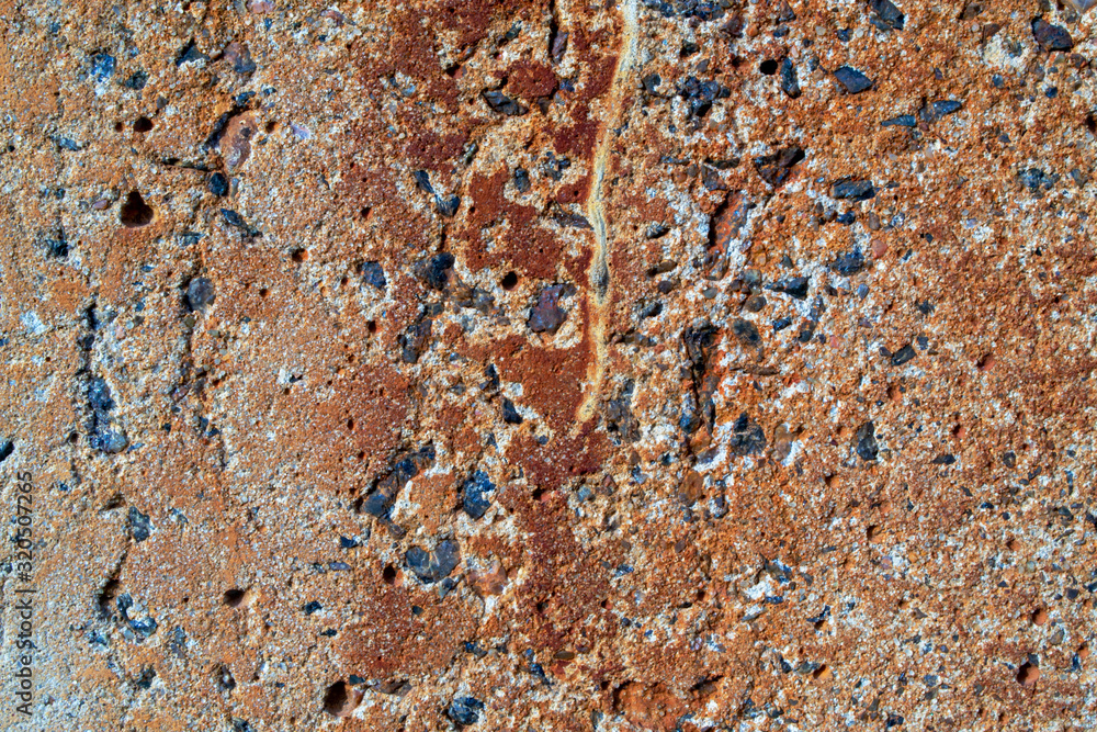 Background rusty concrete wall closeup Background rusty concrete wall closeup