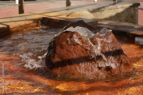 Hot springs in front of Beppu station,Japan