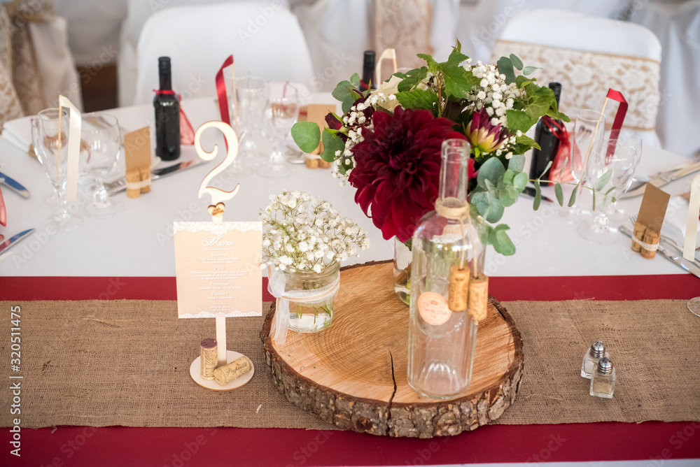 Déco de mariage thème Bordeaux Déco de mariage thème Bordeaux