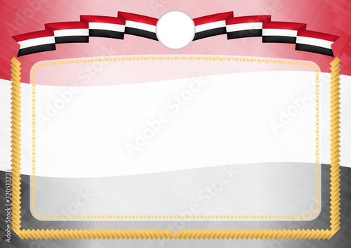 Border made with Egypt national flag.