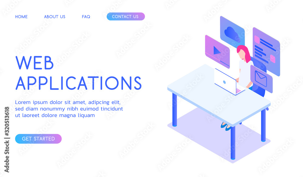 Stylish gradient isometric vector Web Design and UI UX design with designers illustration. Stylish gradient isometric vector Web Design and UI UX design with designers illustration.