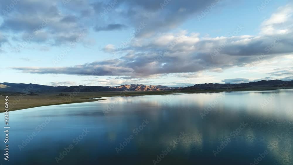 Calm Waters Of Mongolian Lake Tolbo Nuur Calm Waters Of Mongolian Lake Tolbo Nuur