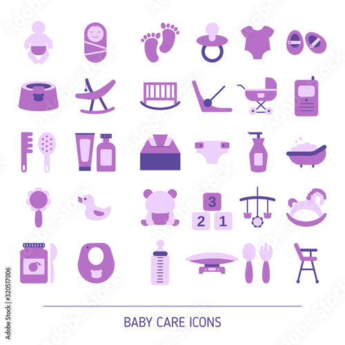Set of Baby care icons