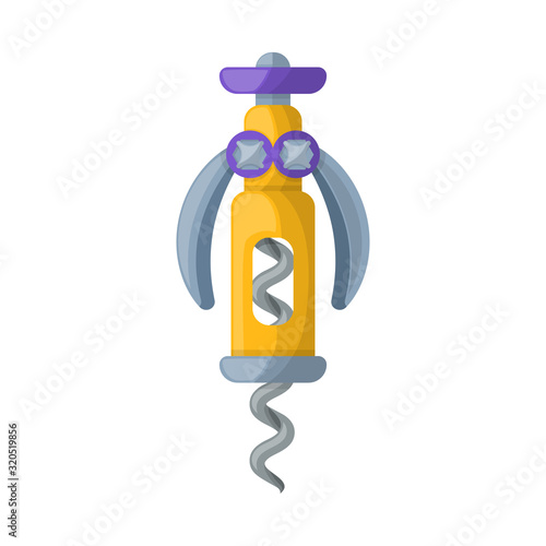 Vector design of gimlet and metallic icon. Web element of gimlet and bottle stock vector illustration.