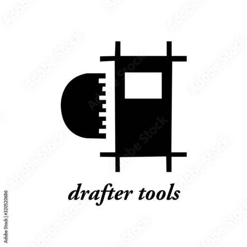 drafter icon vector - illustration