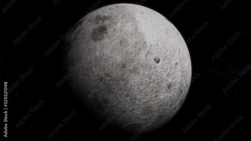 Moon or Luna rotation 3D animation. Detailed Close up surface view with craters and Lunar seas. Earth's natural satellite. Realistic globe view. Solar system video. 4K Quality Scientific footage Moon or Luna rotation 3D animation. Detailed Close up surface view with craters and Lunar seas. Earth's natural satellite. Realistic globe view. Solar system video. 4K Quality Scientific footage