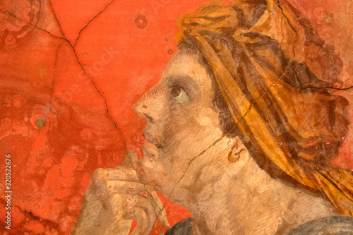 Photography pompei ruins paintings and mosaic