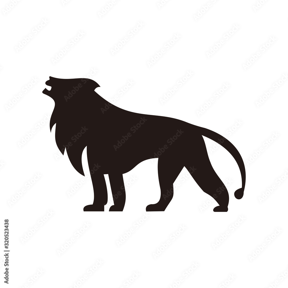 Lion icon vector illustration sign