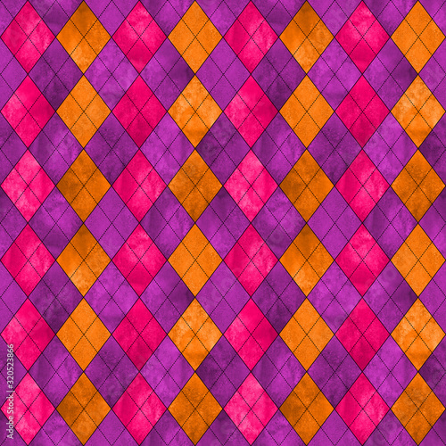 Colorful argyle seamless pl...