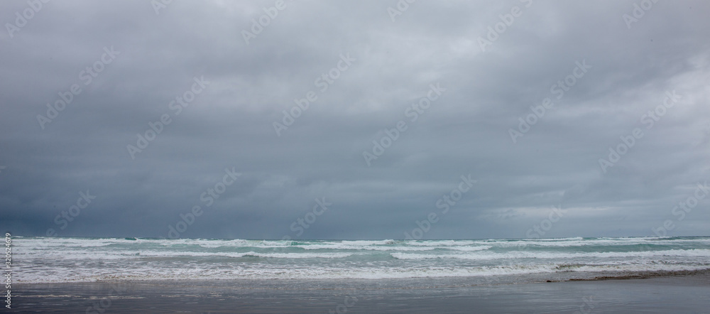 Ninety Mile Beach Northland New Zealand. Coast. Beach. Ocean. 