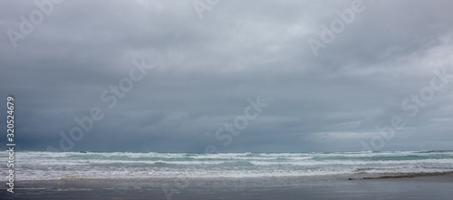 Ninety Mile Beach Northland New Zealand. Coast. Beach. Ocean. 