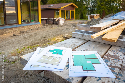Construction plans on the b...