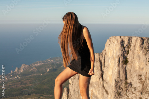 Wallpaper Mural woman hiking in nature Torontodigital.ca