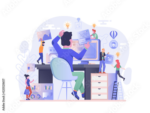 Web Site Updating Process Concept in Flat