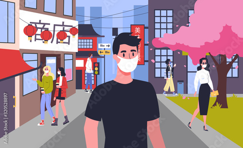 2019-nCoV. Coronovirus alert. Dangerous virus epidemic. Chinese pneumonia.