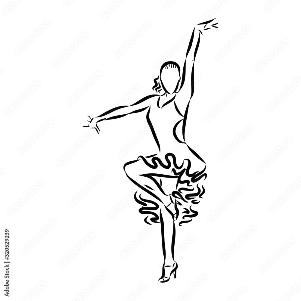 vector illustration of dancer