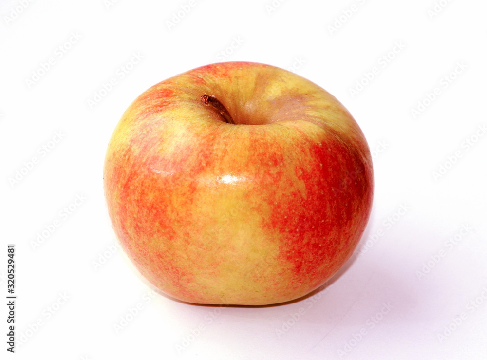 Fresh apple on a white background. Apple variety - Champion. Fresh apple on a white background. Apple variety - Champion.