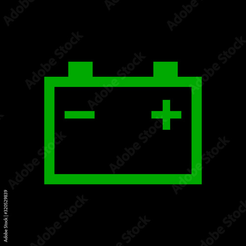 Autobatterie und Hintergrund