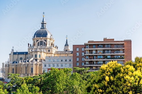 Almudena Cathedral or Santa Maria la Real de La Almudena is a Catholic church in Madrid, Spain.