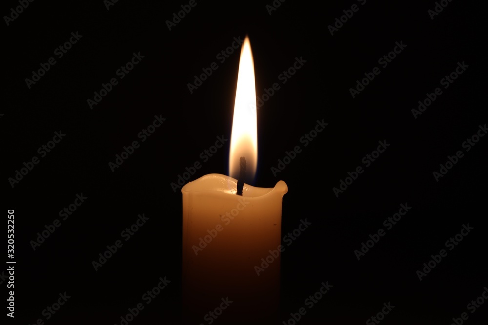 Candle black background of mourning funeral moment of silence Candle black background of mourning funeral moment of silence