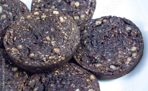 Canvas Print Delicious Black Pudding