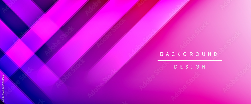 Dynamic trendy fluid color gradient abstract background with flowing wave lines. Vector Illustration