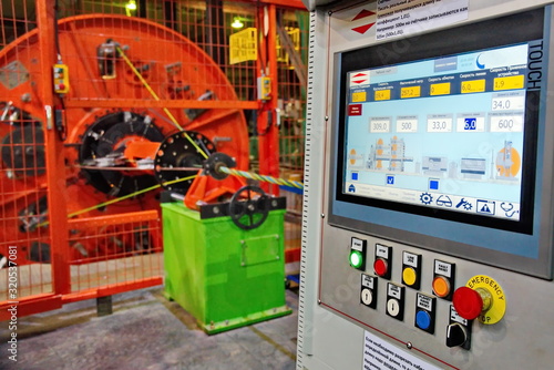 The plant for the production of conductive lived and its twisting.