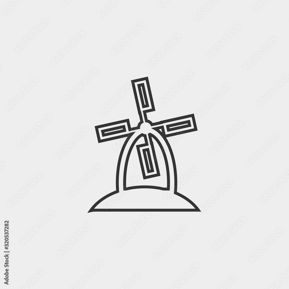 farm windmill icon vector illustration and symbol foir website and graphic design farm windmill icon vector illustration and symbol foir website and graphic design