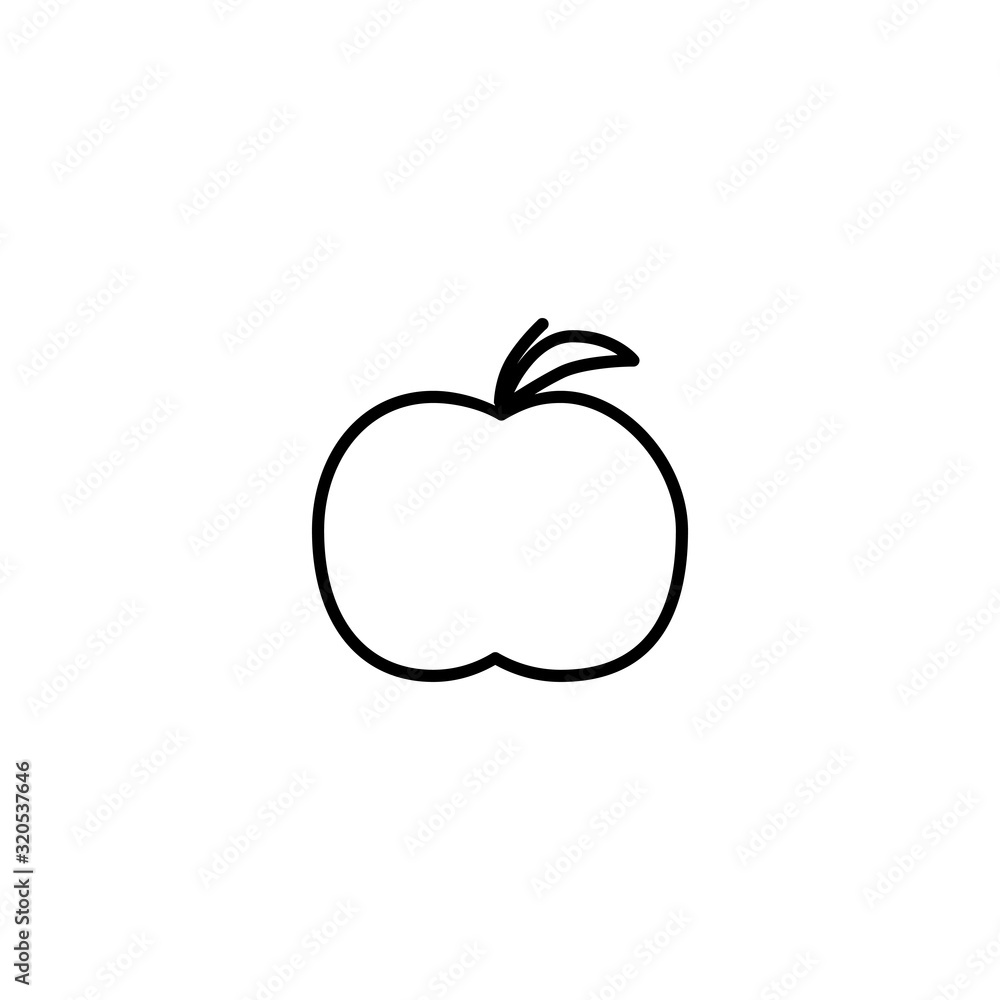 apple fruit icon vector illustration apple fruit icon vector illustration