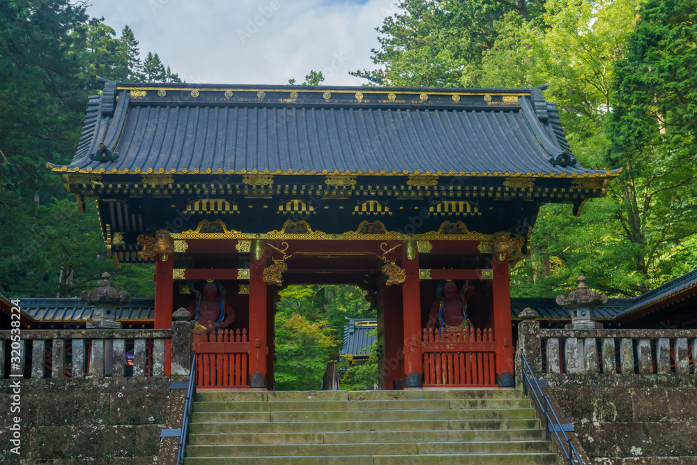 Niomon Gate in the Taiyuinbyo Shrine, Nikko