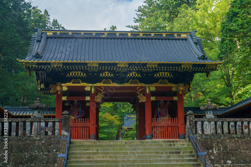Obraz na płótnie Niomon Gate in the Taiyuinbyo Shrine, Nikko w salonie